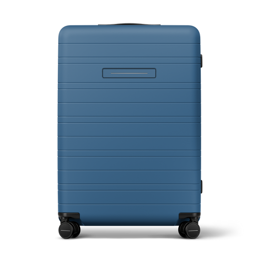 Koffer Essential Coastal Blau Vorderseite - Hartschale Polycarbonat Leicht Robust - Horizn Studios