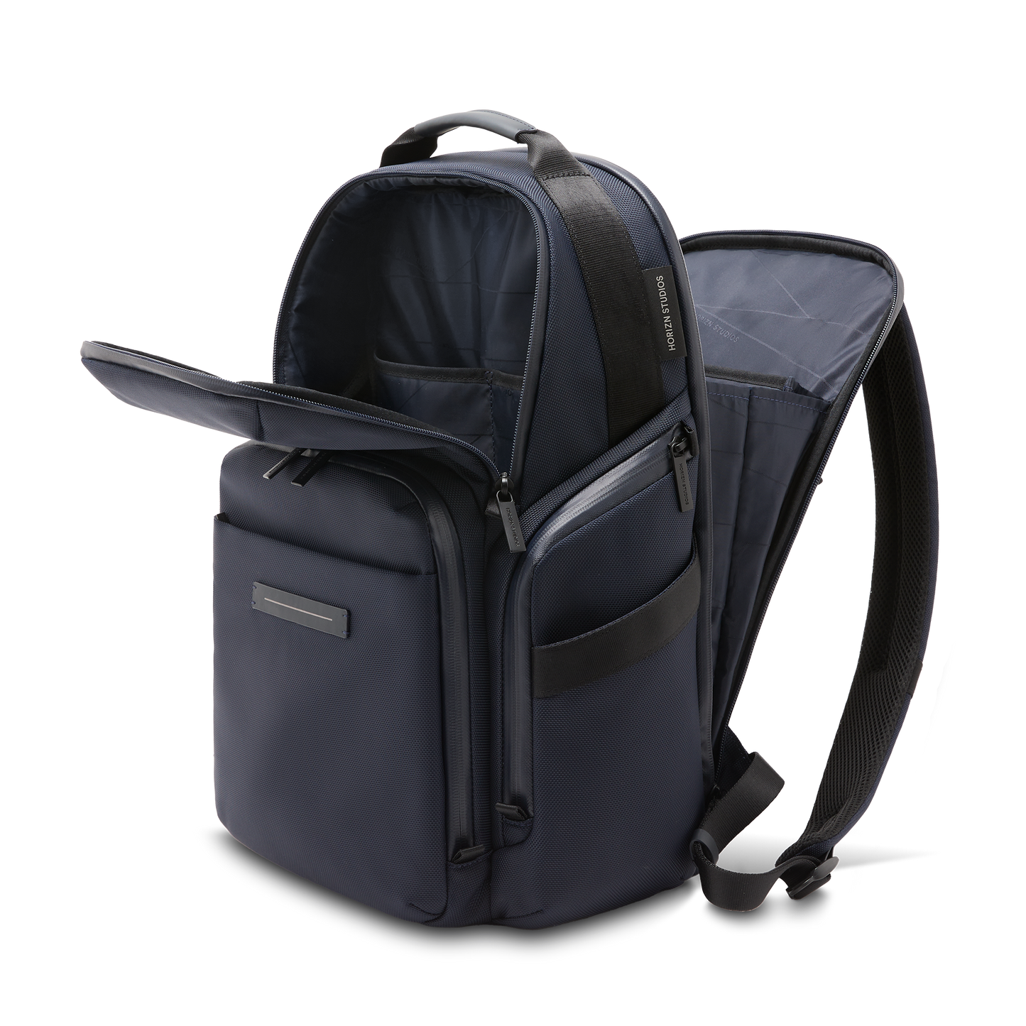 Midtown Rucksack Blau Open Pockets - Wasserabweisend Vegan Ergonomisch - Horizn Studios