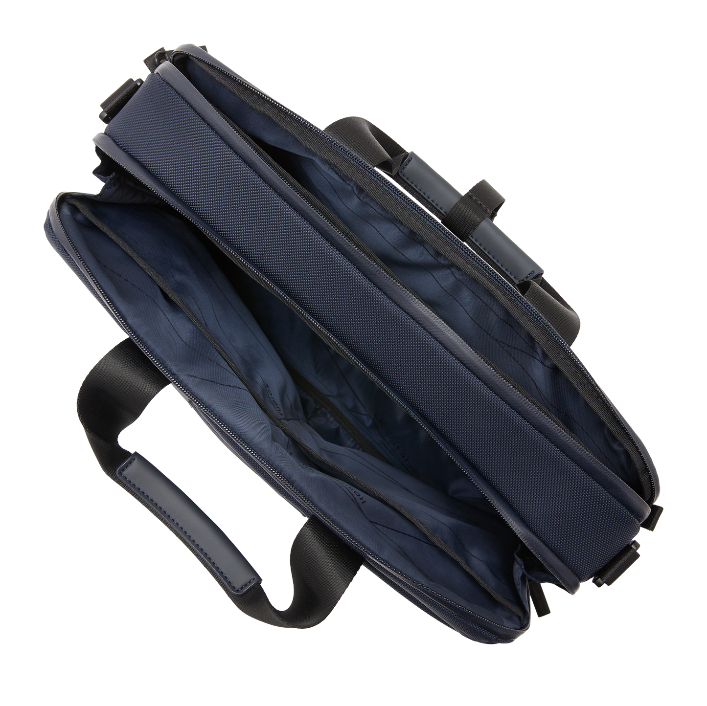 Midtown Briefcase Blau Open Pockets - Horizn Studios
