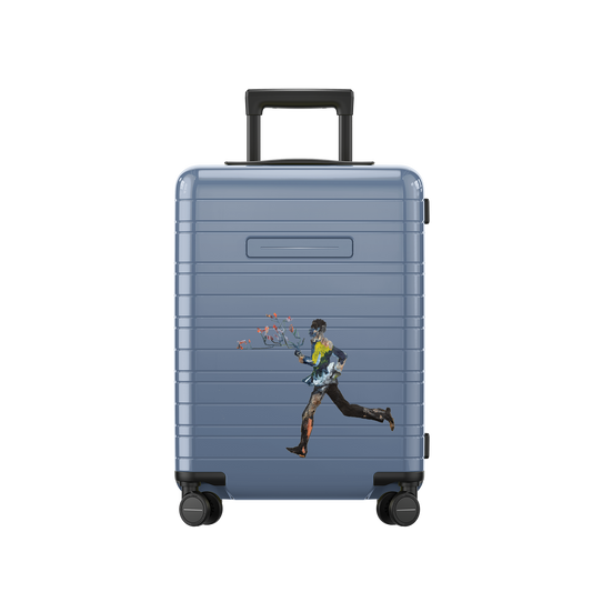Artist Edition Koffer Essential Glossy Blau Vega Vorderseite - Hartschale Polycarbonat Leicht Robust - Horizn Studios