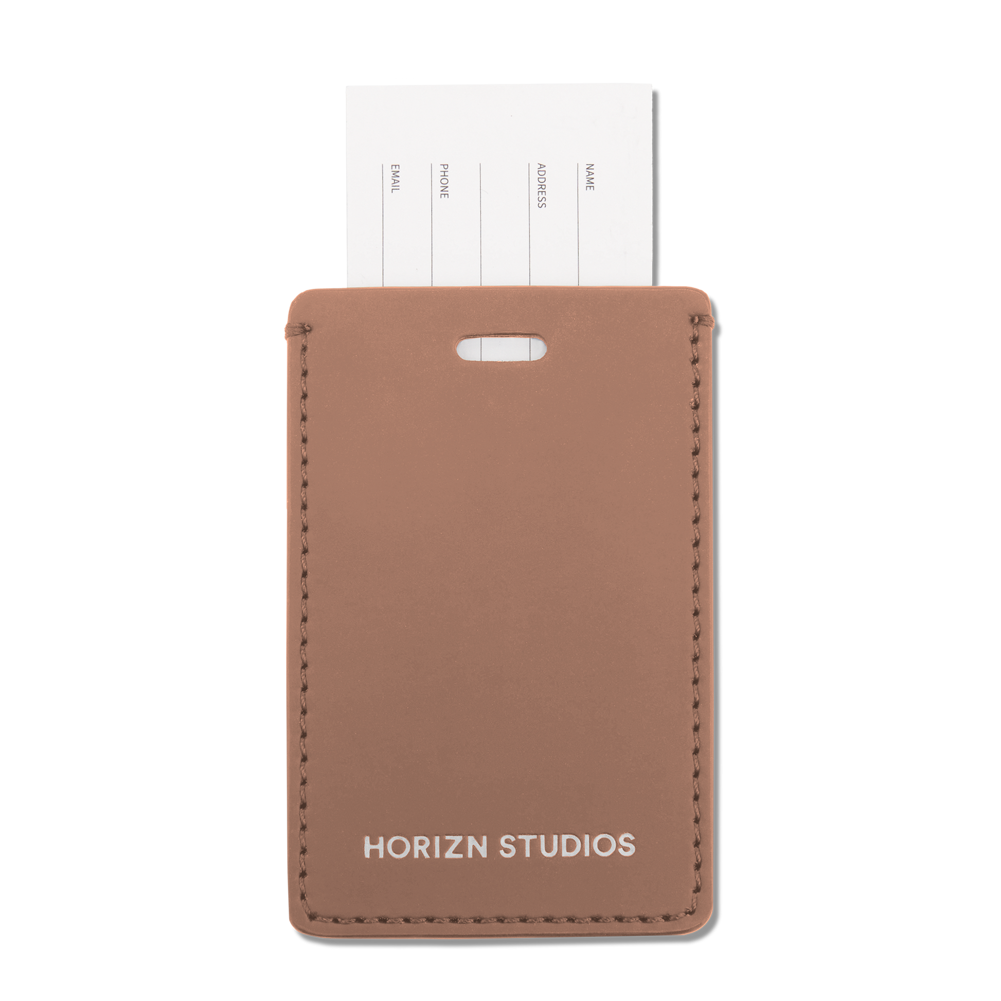 Gepäckanhänger Braun Label - Premium Reiseaccessoire - Horizn Studios