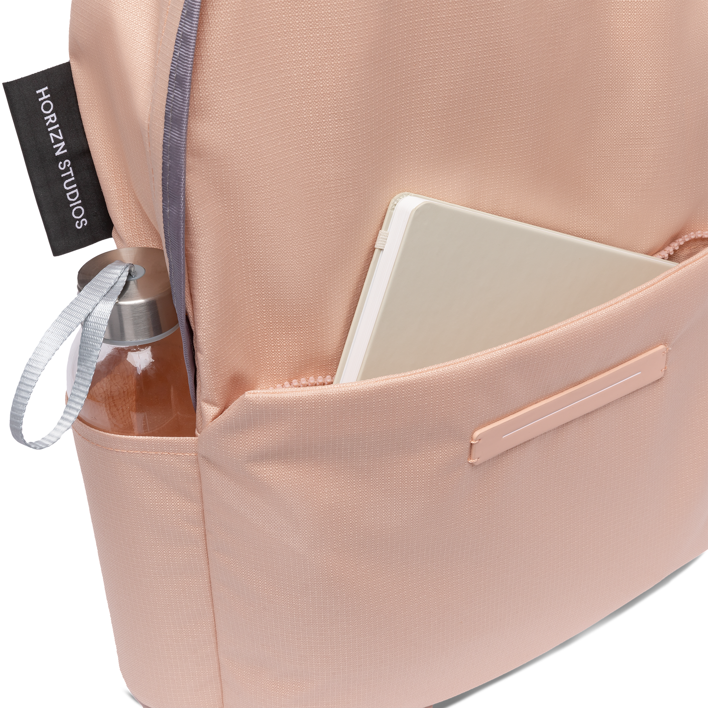 Daypack Medium Beige Rosa Open Pocket - Horizn Studios