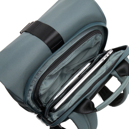 Midtown Flaptop Backpack / Pine Green / Recycled Nylon