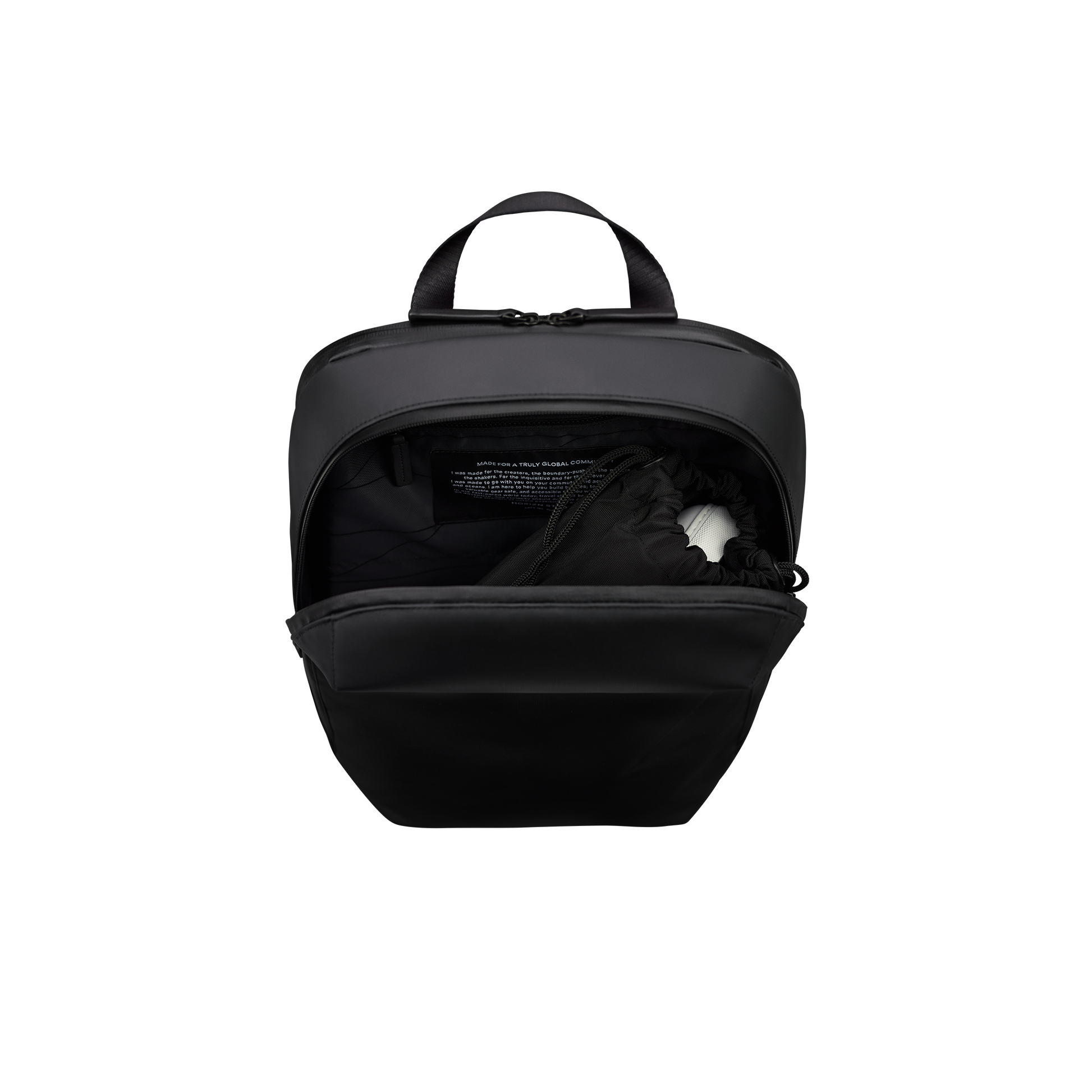 Gion Rucksack Detail Maincompartment - Wasserabweisend Vegan Ergonomisch - Horizn Studios