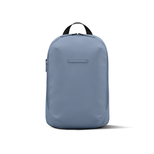 Gion Rucksack Blau Vega Vorderseite - Wasserabweisend Vegan Ergonomisch - Horizn Studios