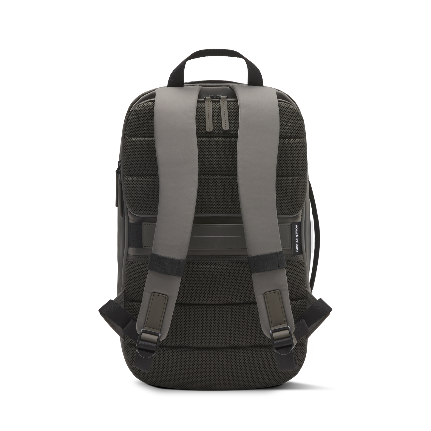 Gion Rucksack Travel Grün Rückseite - Wasserabweisend Vegan Ergonomisch - Horizn Studios