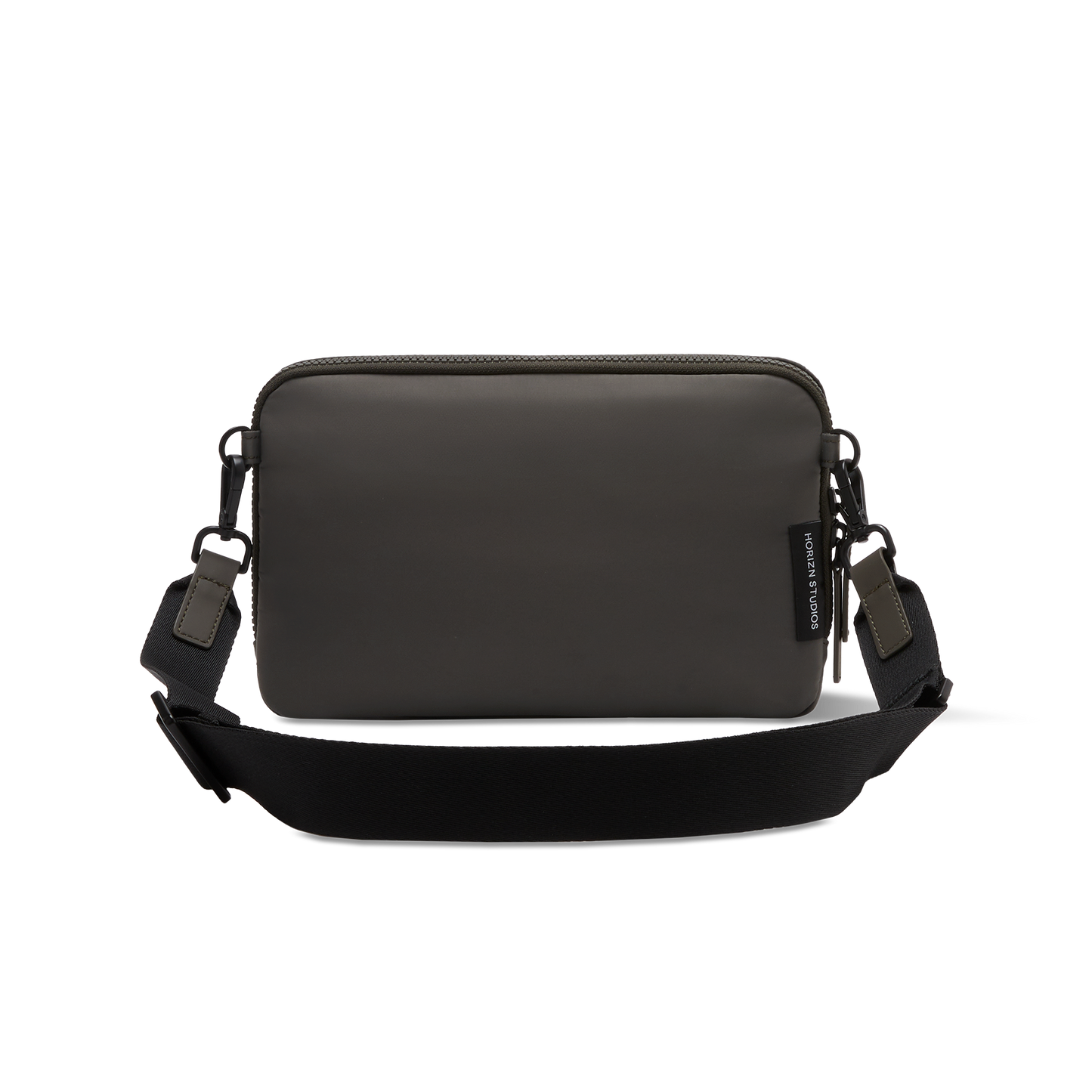 Gion Umhängetasche Shoulderbag Grün Rückseite - Wasserabweisend Funktional Stilvoll - Horizn Studios