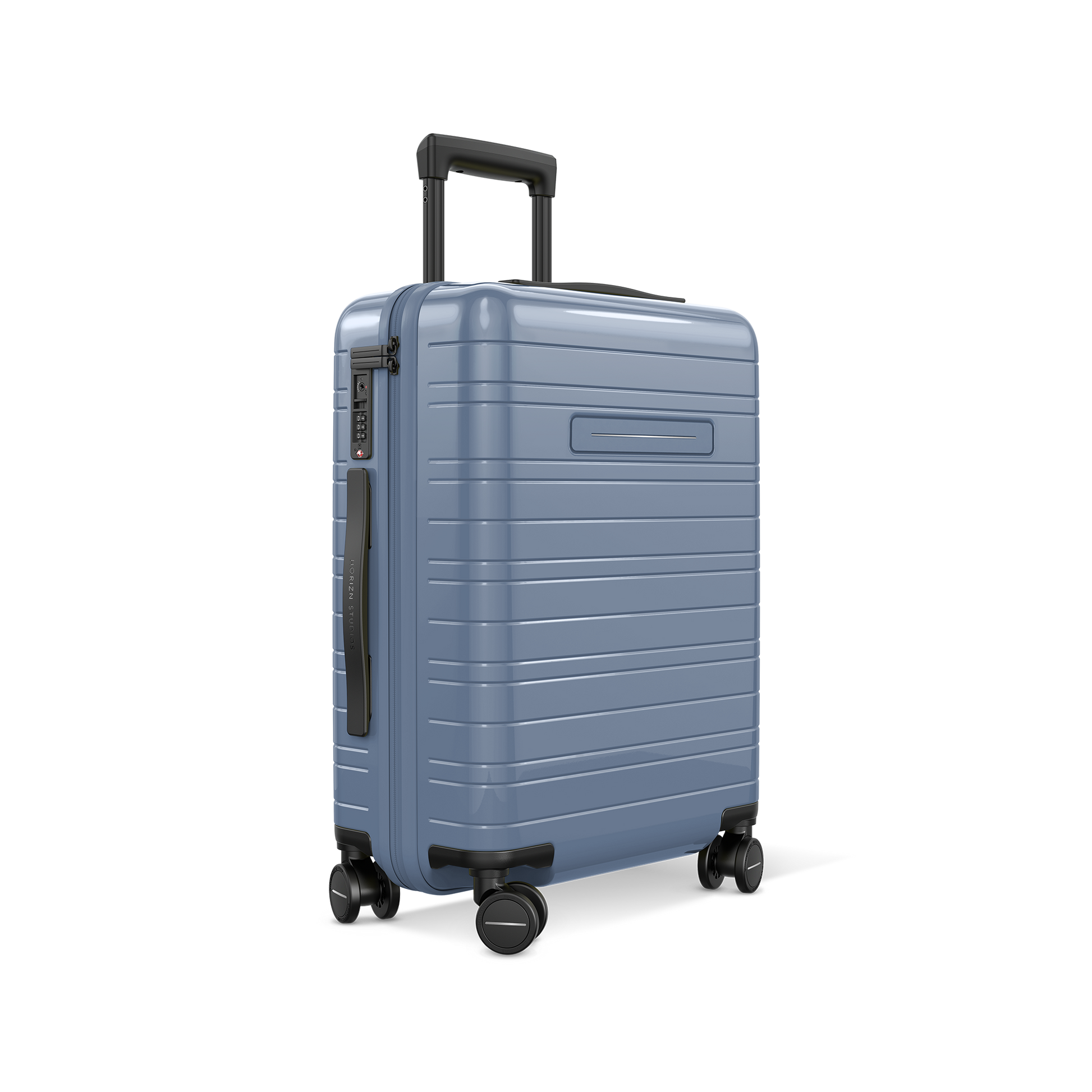 Koffer Essential Glossy Blau Vega - Hartschale Polycarbonat Leicht Robust - Horizn Studios