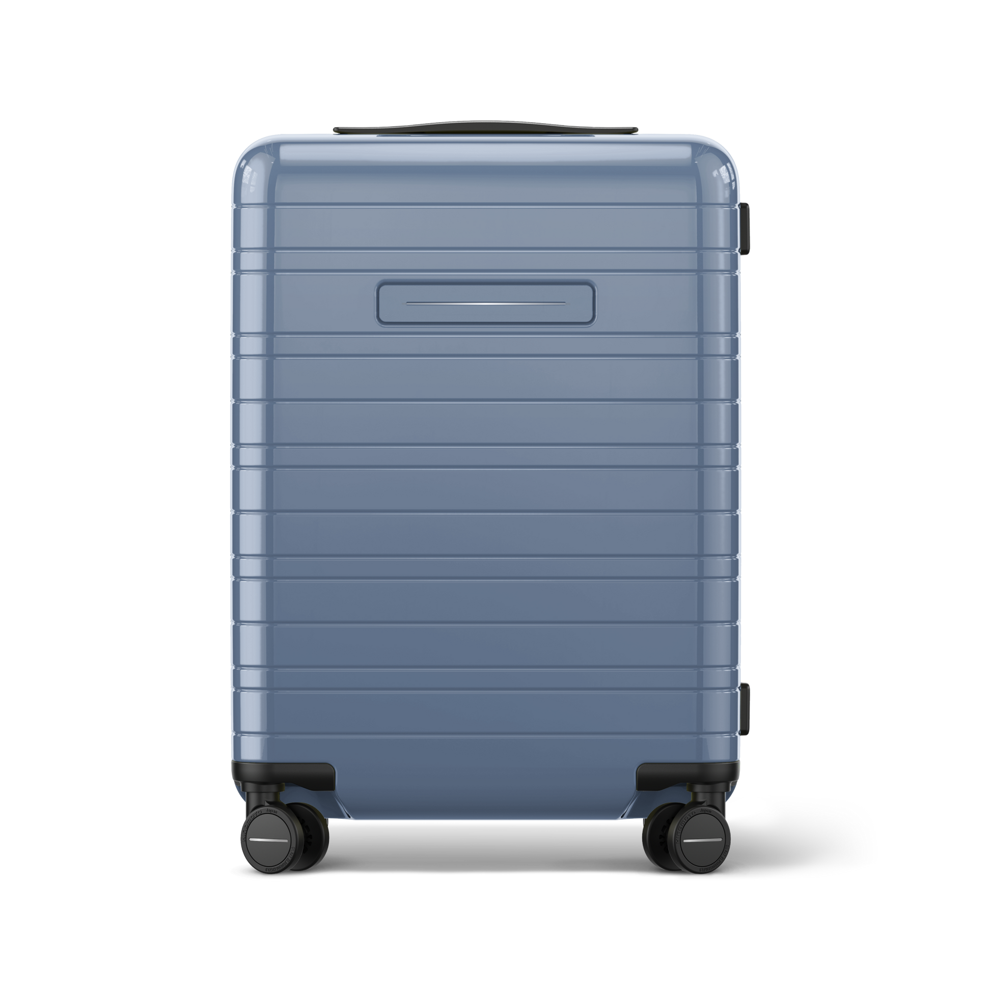 Koffer Essential Glossy Blau Vega Vorderseite - Hartschale Polycarbonat Leicht Robust - Horizn Studios