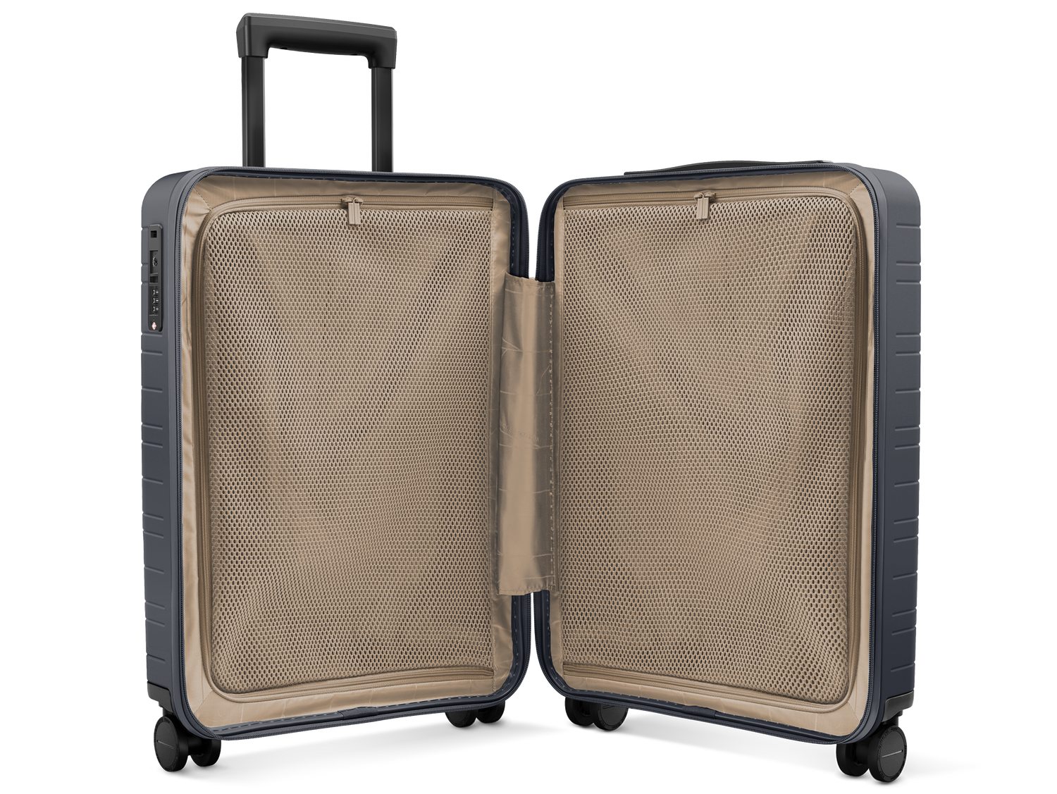 Koffer Series Dark Slate Innenansicht - Hartschale Polycarbonat Leicht Robust - Horizn Studios