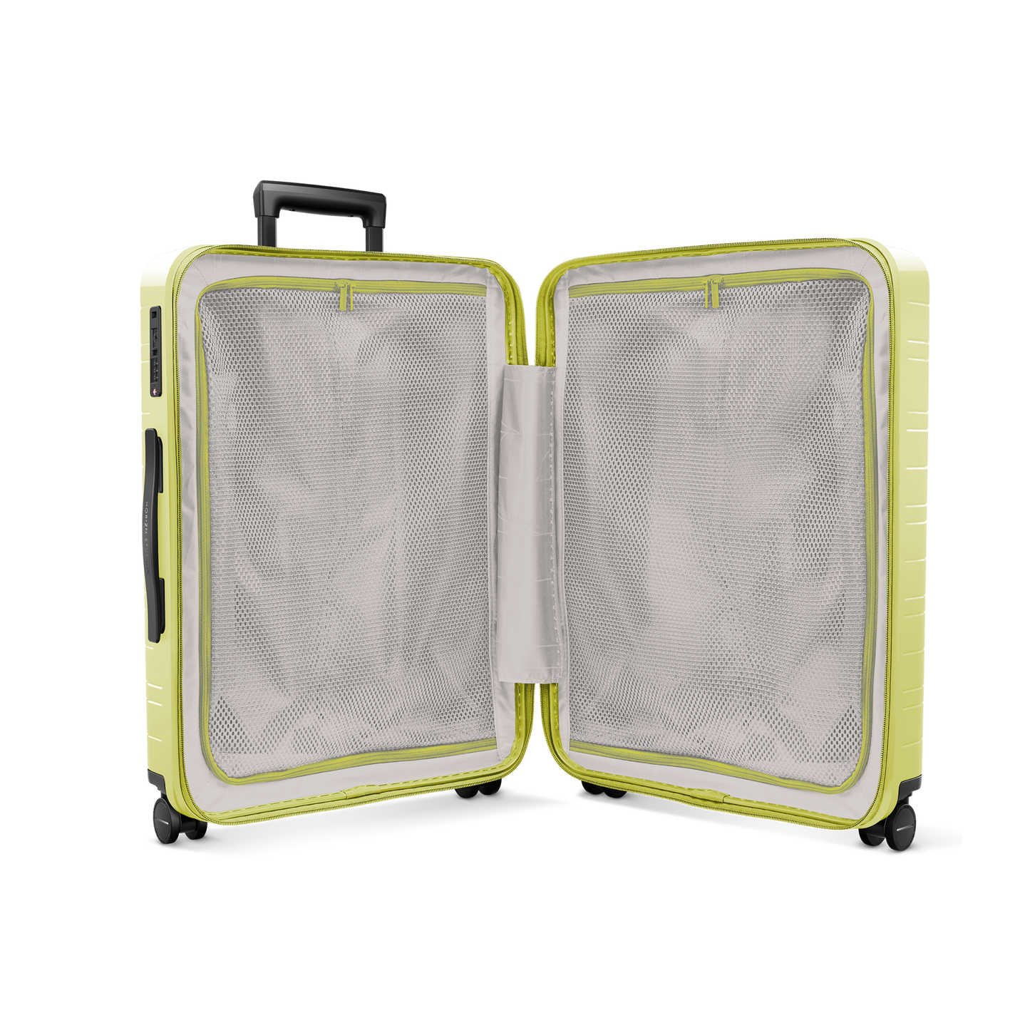 Koffer Essential Glossy Dusk Yellow Inside Acf - Hartschale Polycarbonat Leicht Robust - Horizn Studios