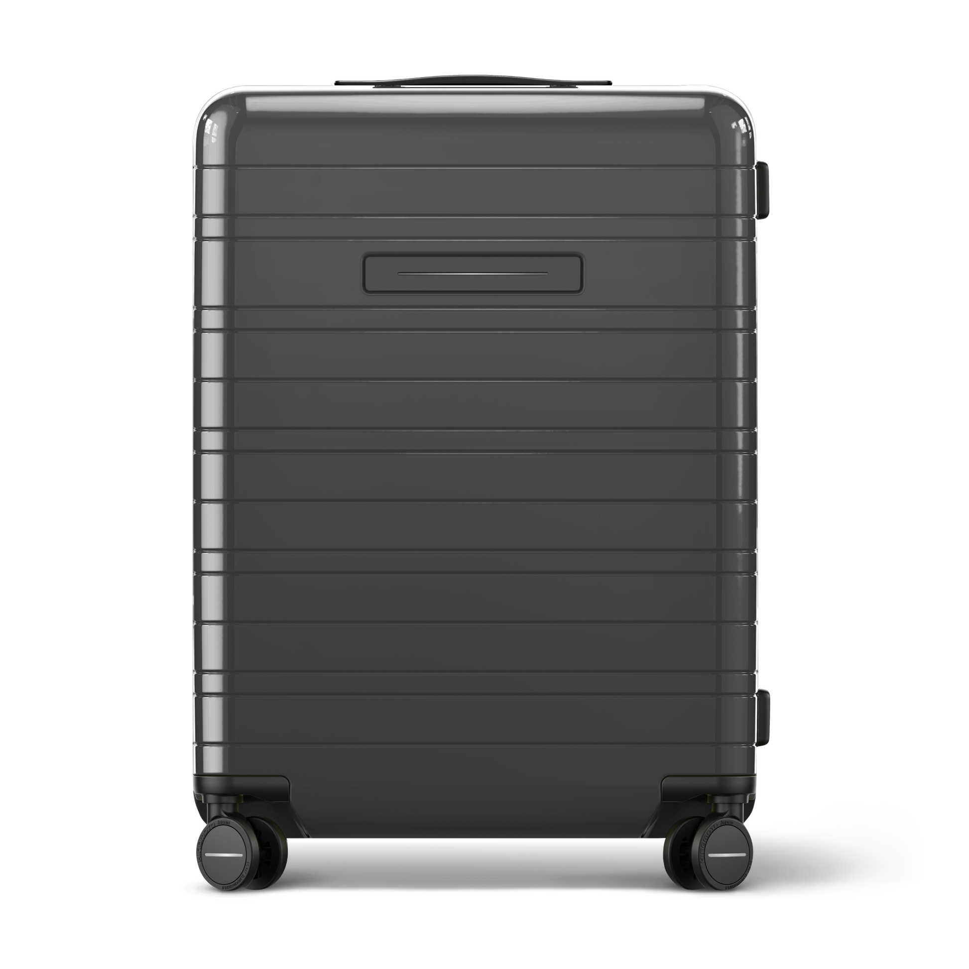 Koffer Essential Glossy Graphite Vorderseite - Hartschale Polycarbonat Leicht Robust - Horizn Studios