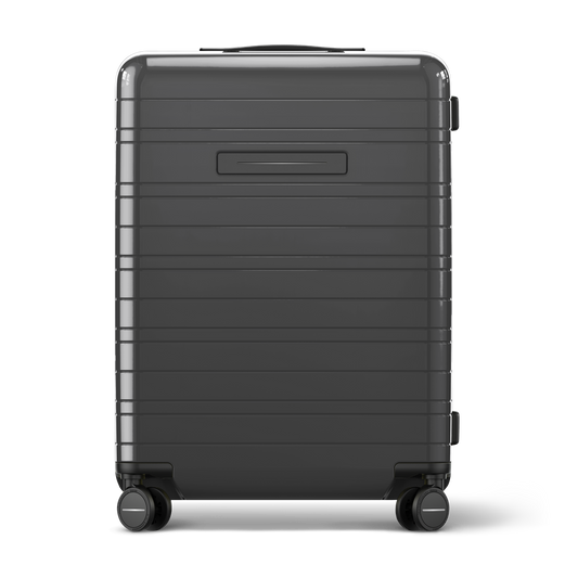 Koffer Essential Glossy Graphite Vorderseite - Hartschale Polycarbonat Leicht Robust - Horizn Studios