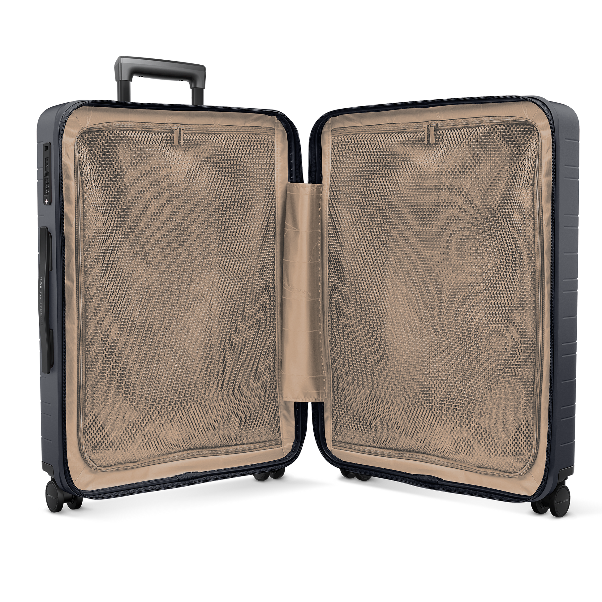 Koffer Series Dark Slate Innenansicht - Hartschale Polycarbonat Leicht Robust - Horizn Studios