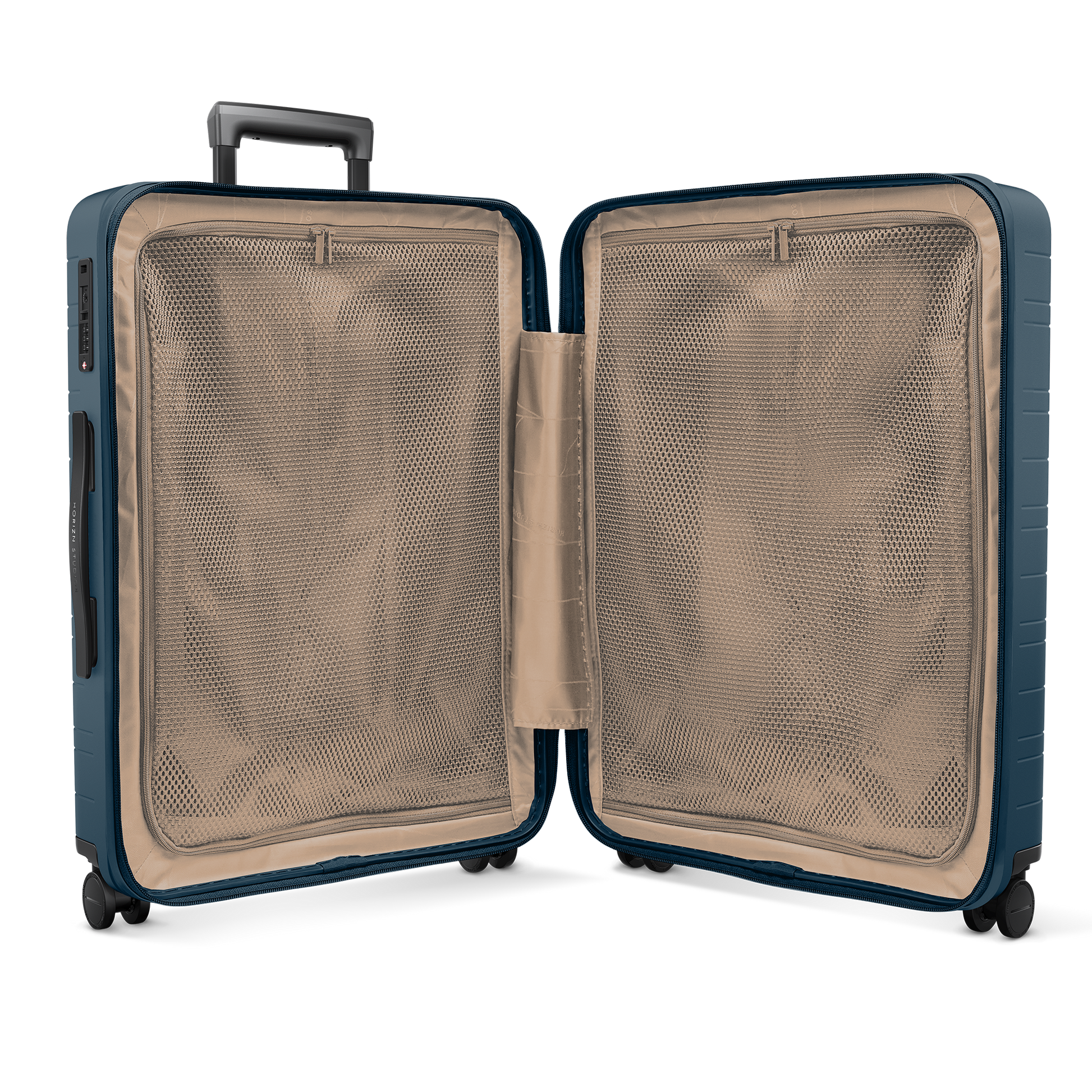 Koffer Series River Blau Innenansicht - Hartschale Polycarbonat Leicht Robust - Horizn Studios