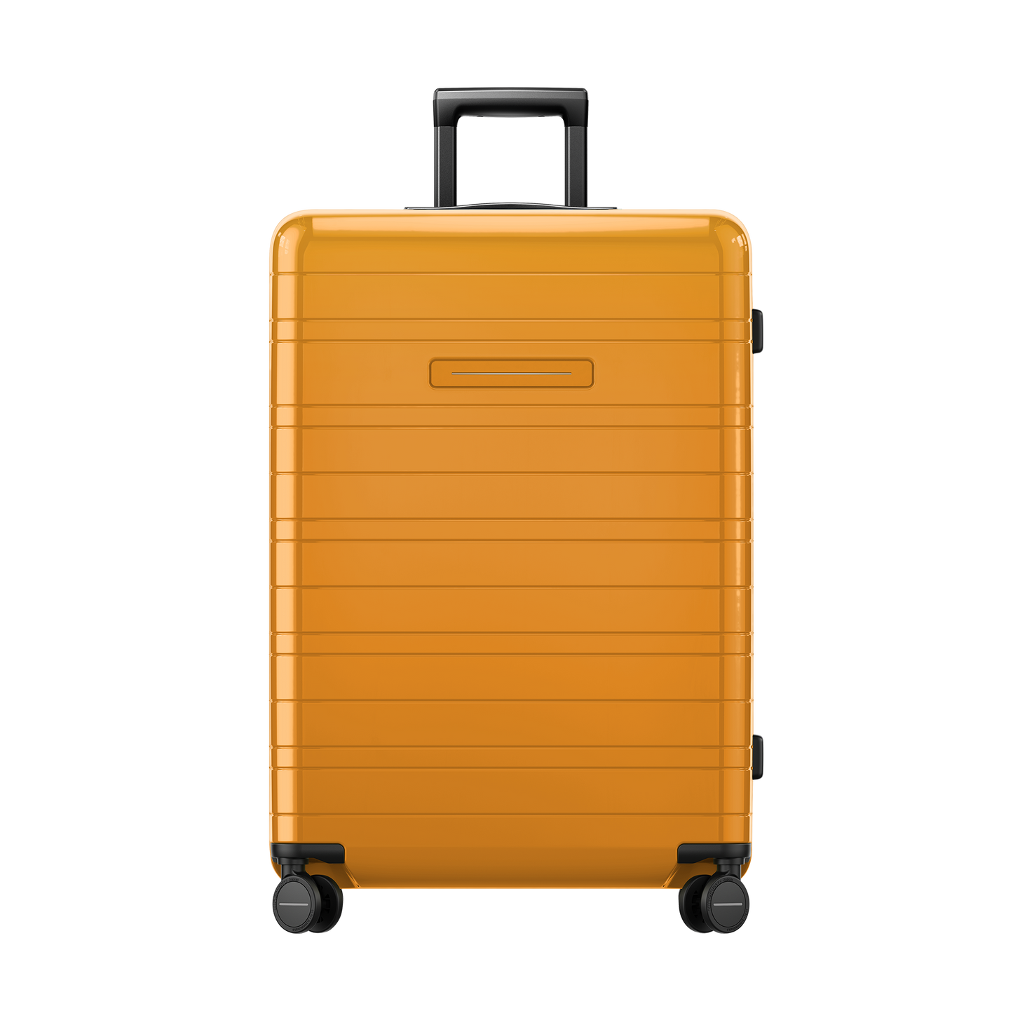 Koffer Essential Glossy Bright Amber Vorderseite - Hartschale Polycarbonat Leicht Robust - Horizn Studios