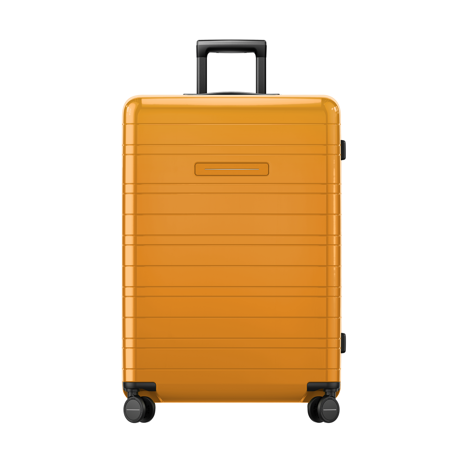 Koffer Essential Glossy Bright Amber Vorderseite - Hartschale Polycarbonat Leicht Robust - Horizn Studios
