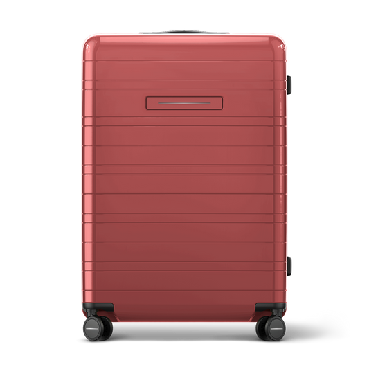 Koffer Essential Glossy True Red Vorderseite - Hartschale Polycarbonat Leicht Robust - Horizn Studios