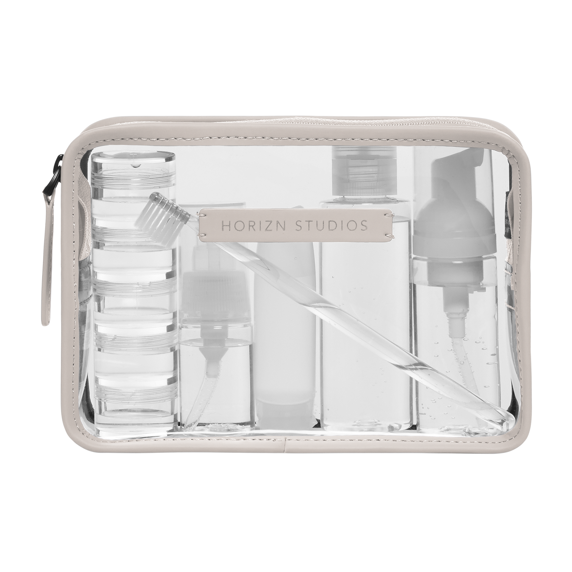 Liquidsbag Beige Vorderseite Filled - Horizn Studios