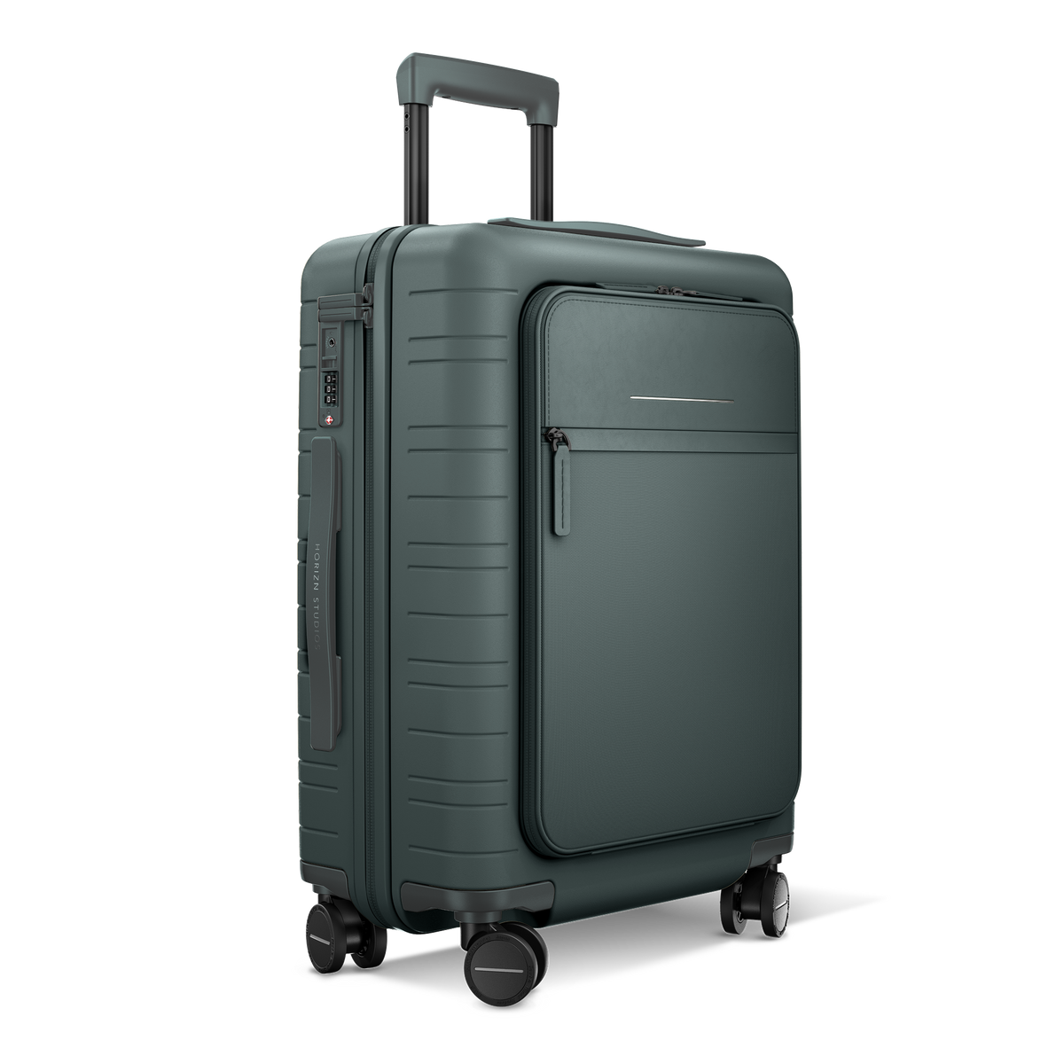 M5 Essential / Pine Green / Premium Multi Shell / Cabin Size with Front Pocket / Essential