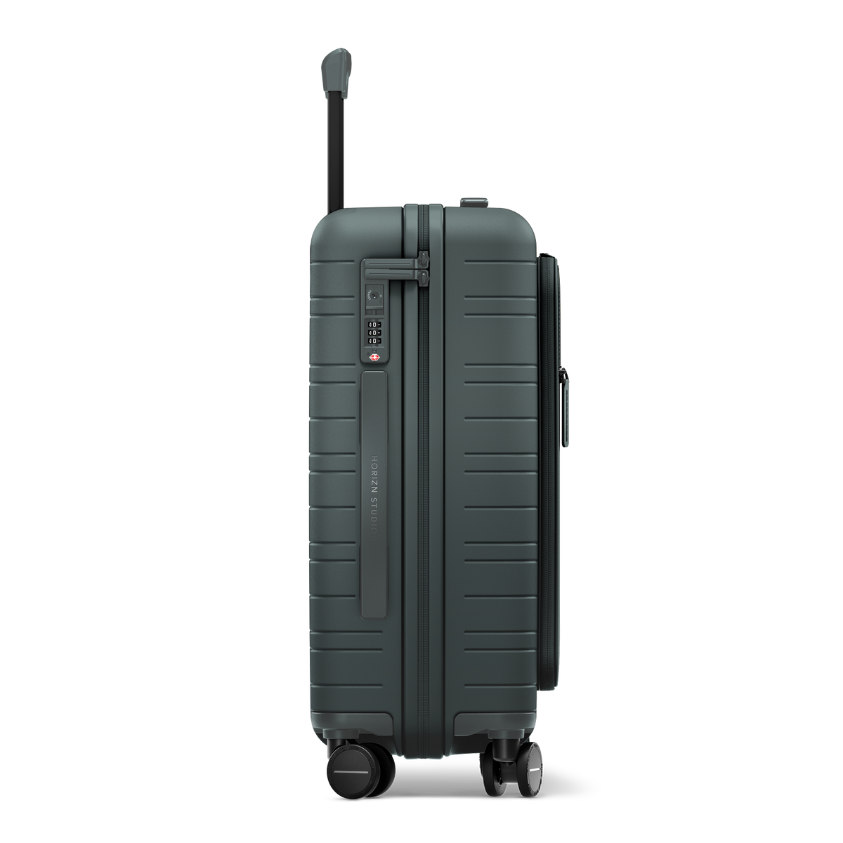 M5 Essential / Pine Green / Premium Multi Shell / Cabin Size with Front Pocket / Essential