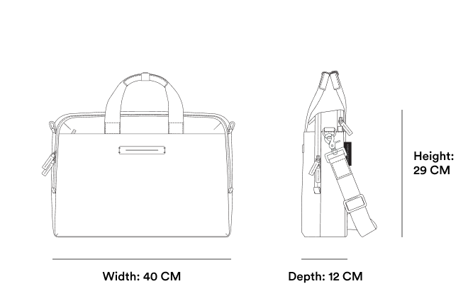 Midtown Briefcase Infographic - Horizn Studios