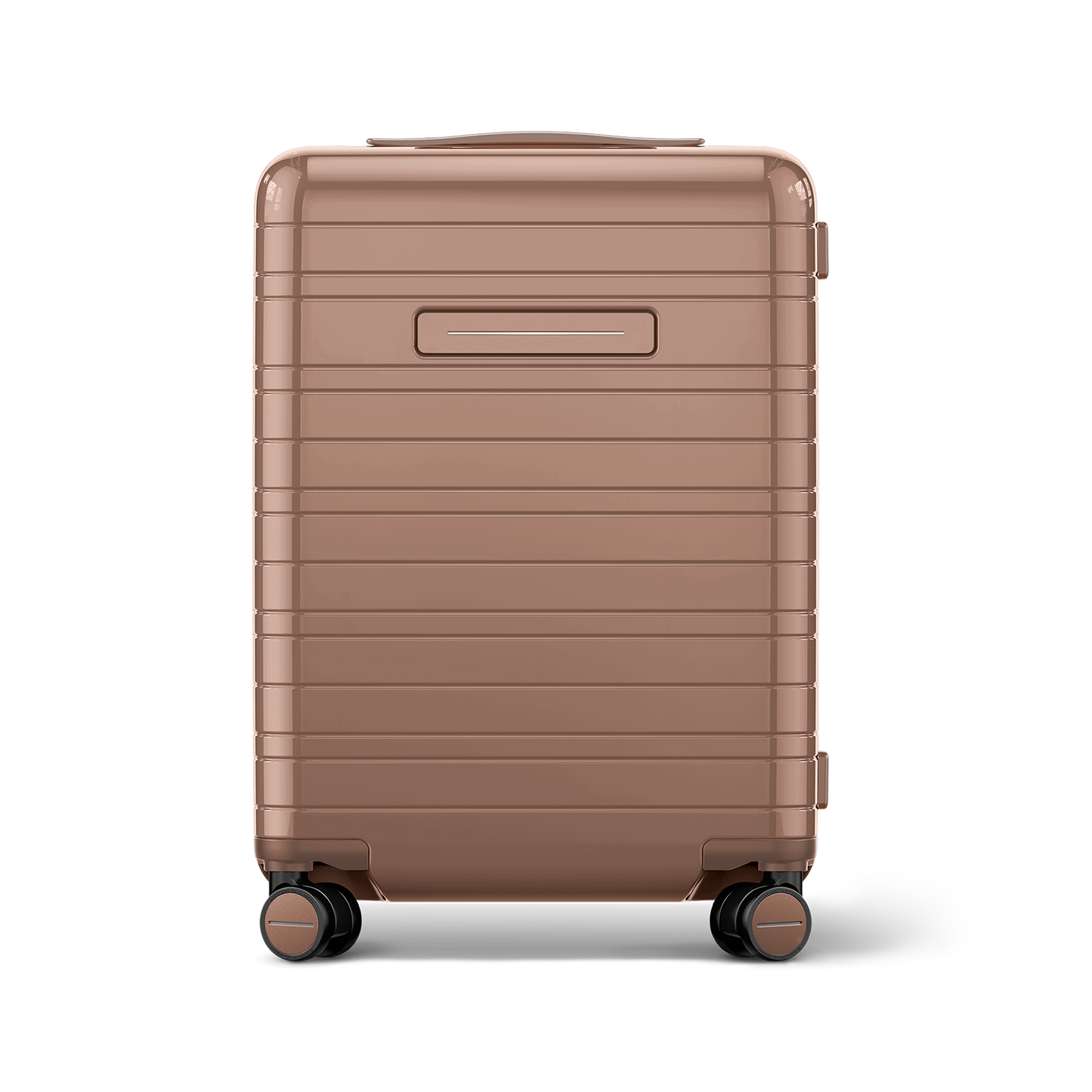 Koffer Glossy Braun Vorderseite - Hartschale Polycarbonat Leicht Robust - Horizn Studios