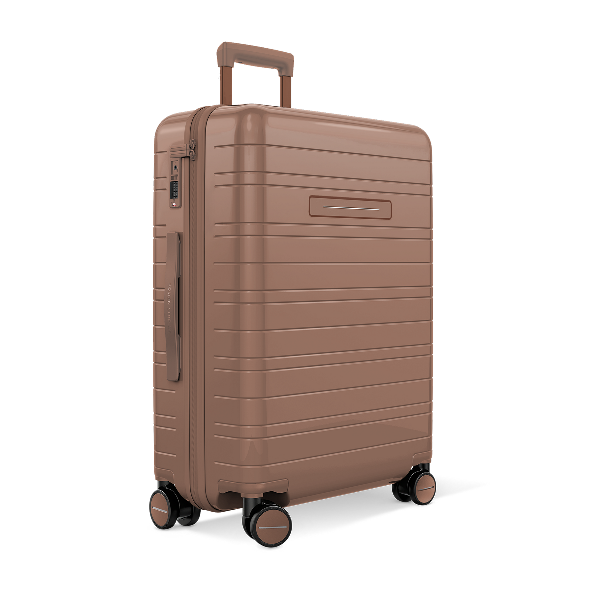 Koffer Glossy Braun - Hartschale Polycarbonat Leicht Robust - Horizn Studios