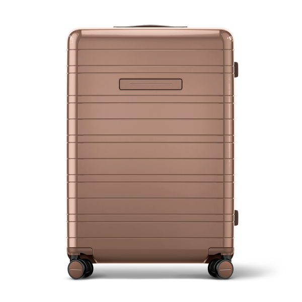 Koffer Glossy Braun Vorderseite - Hartschale Polycarbonat Leicht Robust - Horizn Studios