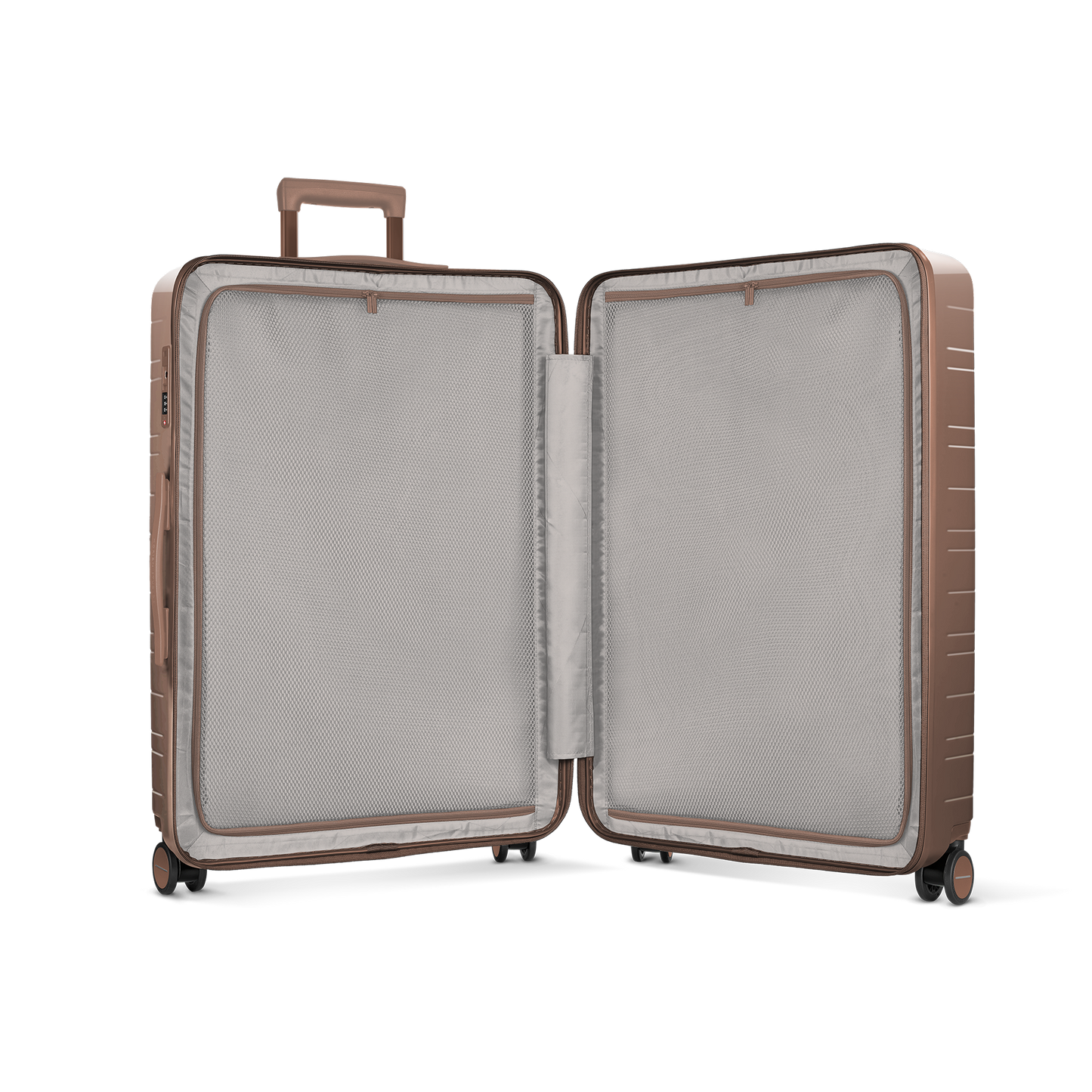 Koffer Glossy Braun Inside - Hartschale Polycarbonat Leicht Robust - Horizn Studios