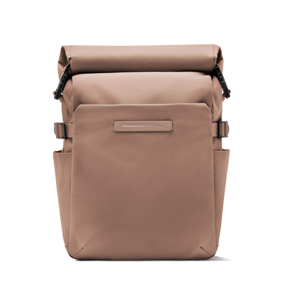 Shibuya Rolltop Rucksack Braun Vorderseite - Wasserabweisend Vegan Ergonomisch - Horizn Studios