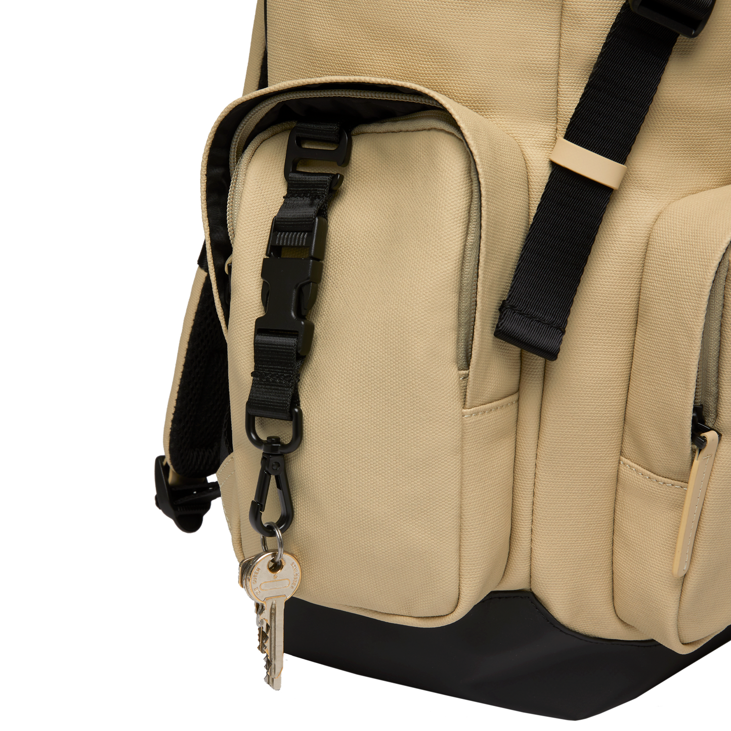 Sofo Rucksack Beige Seitentasche Dce - Wasserabweisend Vegan Ergonomisch - Horizn Studios