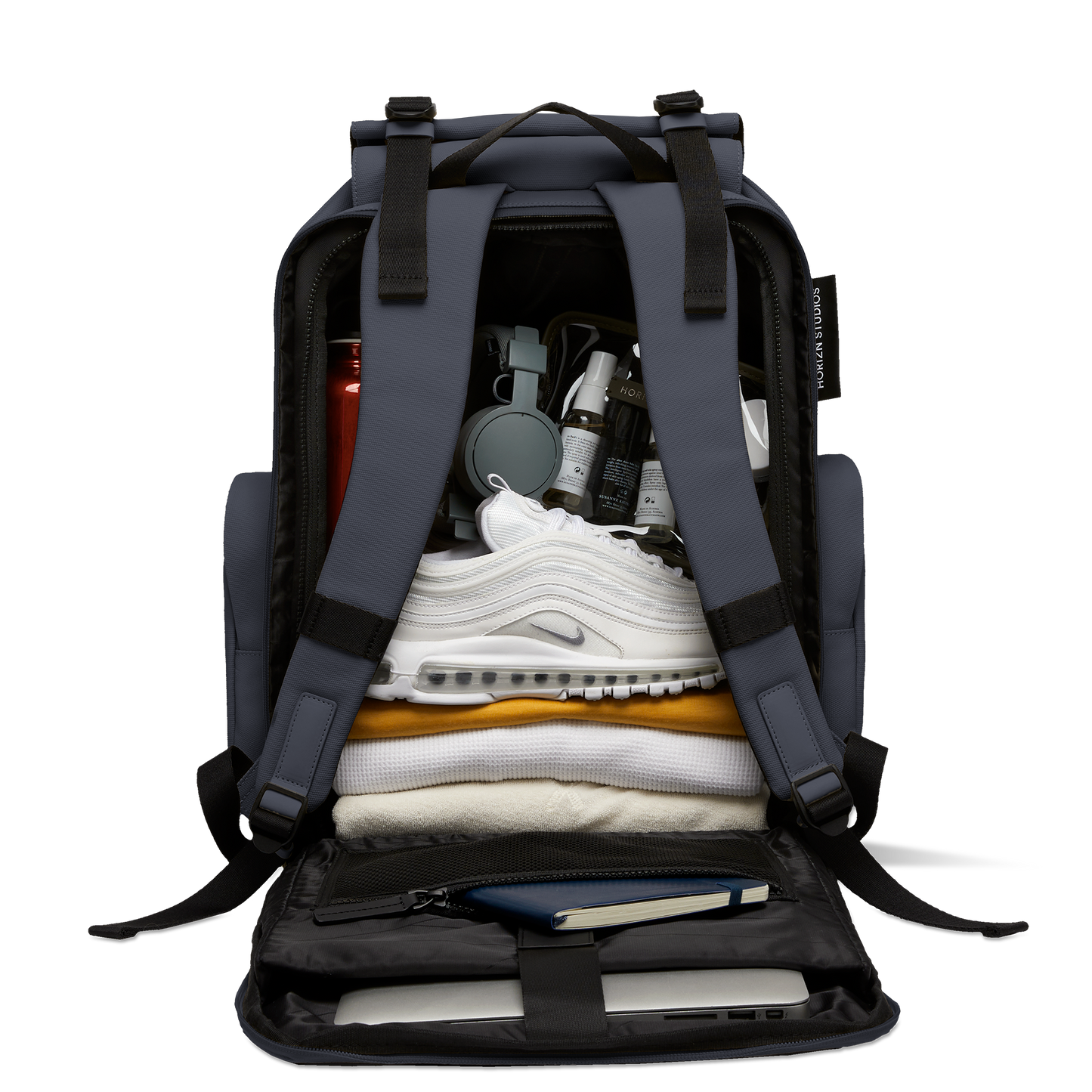 Sofo Rucksack Travel Blau Packed - Wasserabweisend Vegan Ergonomisch - Horizn Studios
