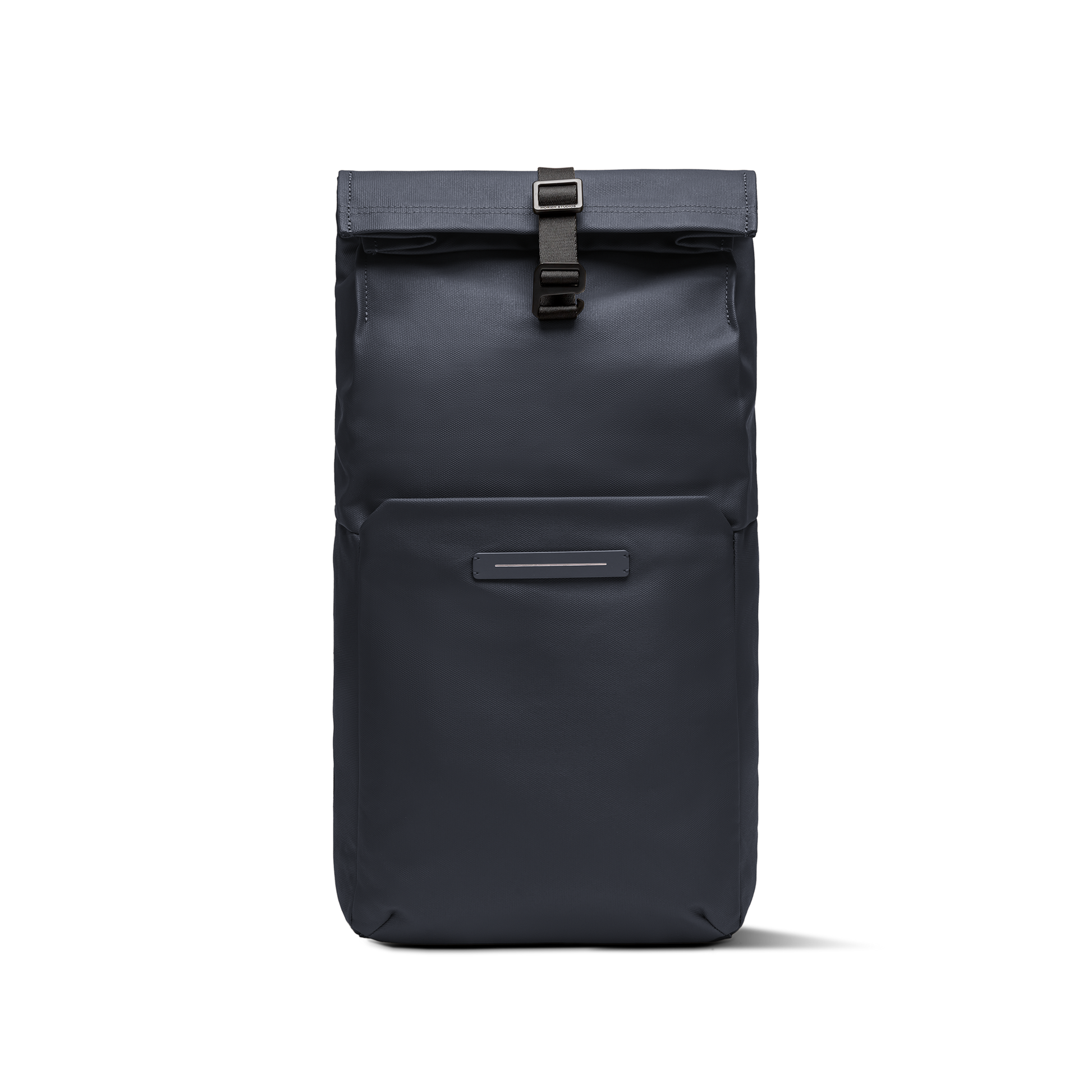 Sofo Rolltop Rucksack Rucksack Rucksack Blau Vorderseite Erweitert - Wasserabweisend Vegan Ergonomisch - Horizn Studios