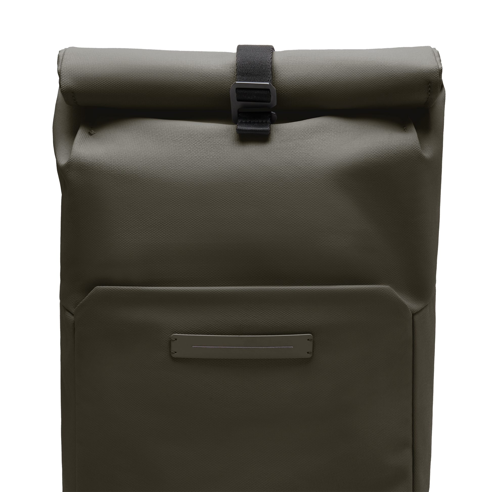 Sofo Rolltop Rucksack Rucksack Grün Detail - Wasserabweisend Vegan Ergonomisch - Horizn Studios
