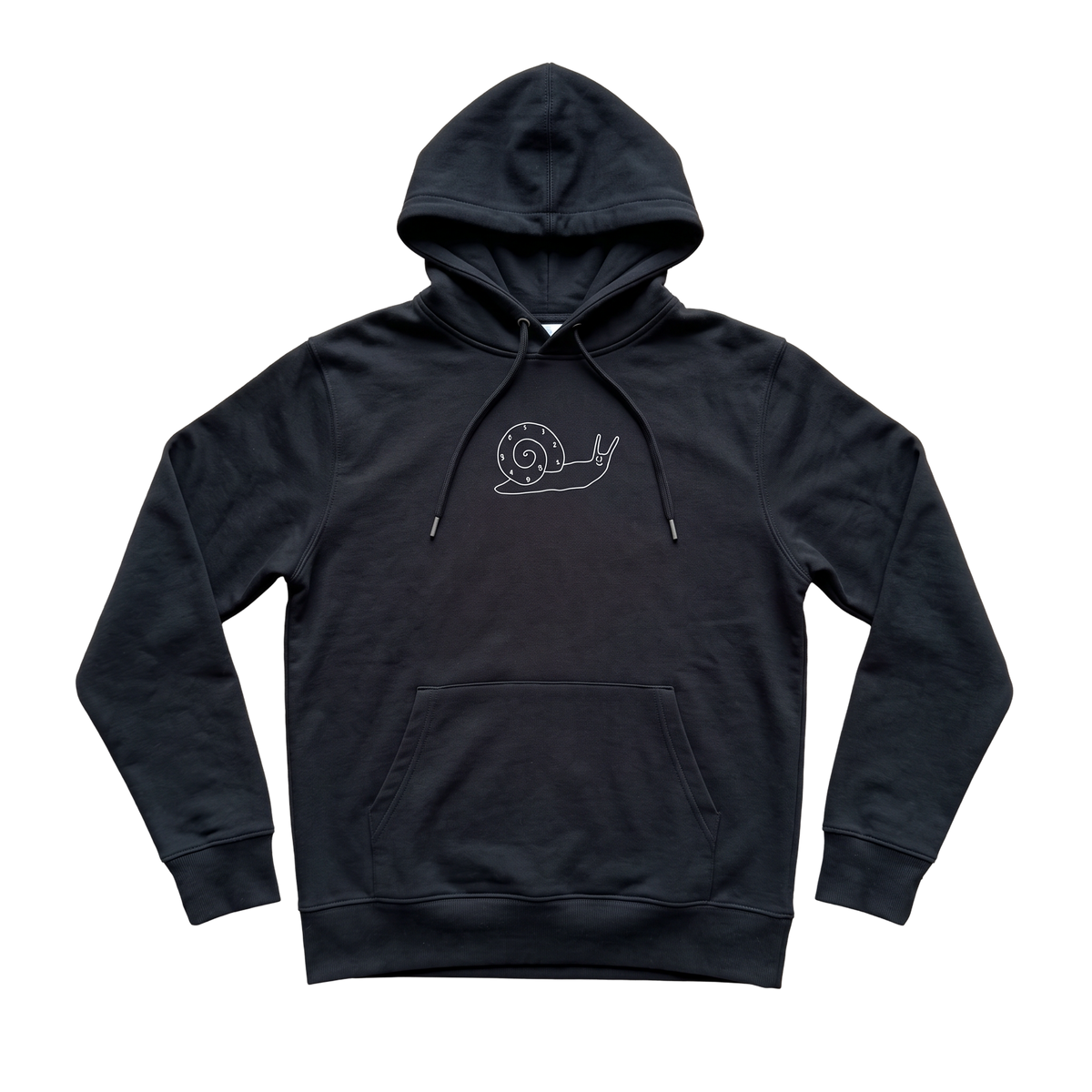 Travel Hoodie / All Black / Organic Cotton / Size L / Monster