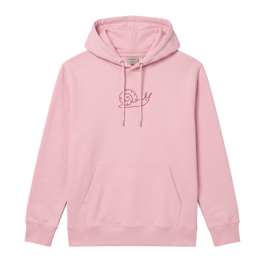 Travel Hoodie / Cloud Rose / Organic Cotton / Size L / Time