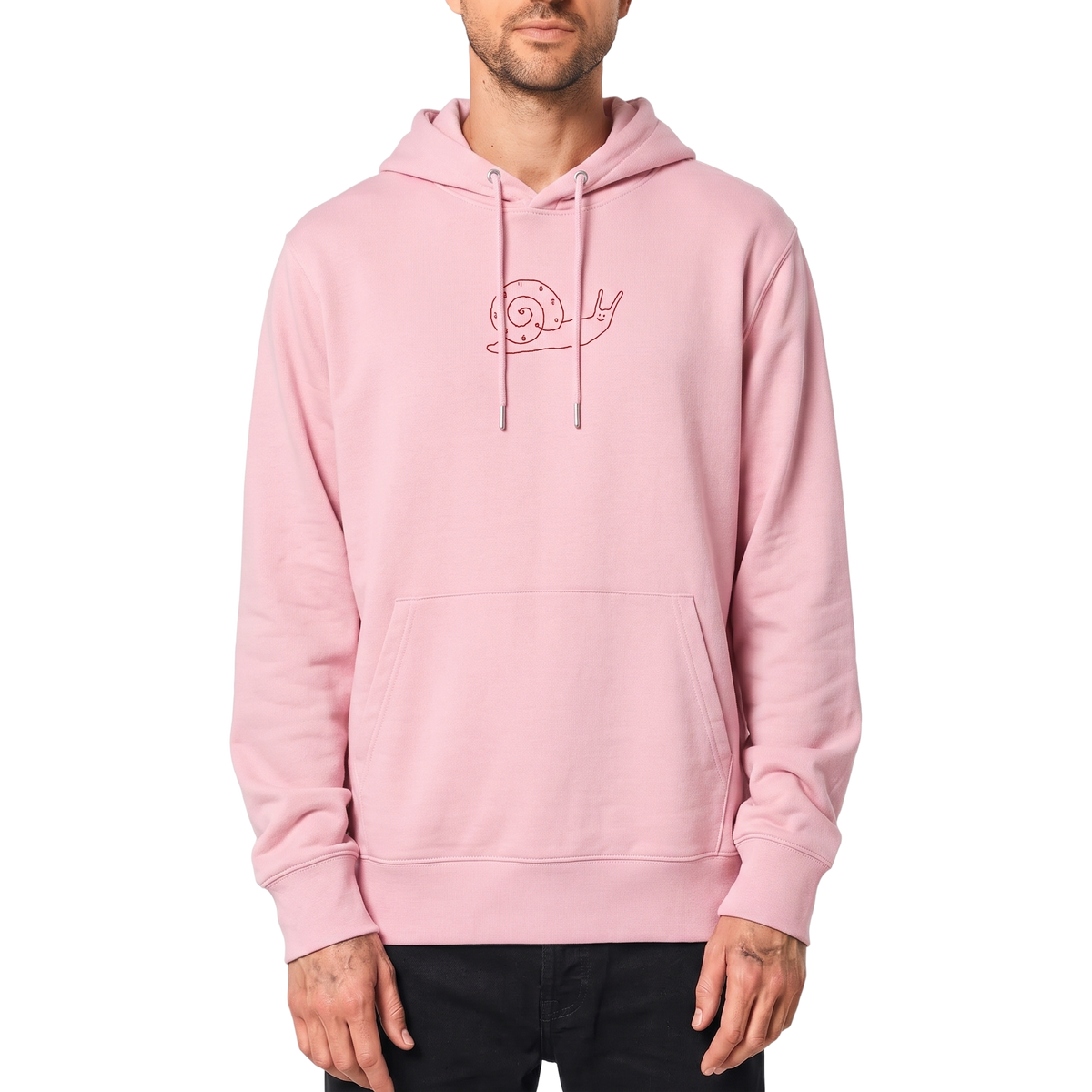 Travel Hoodie / Cloud Rose / Organic Cotton / Size L / Time