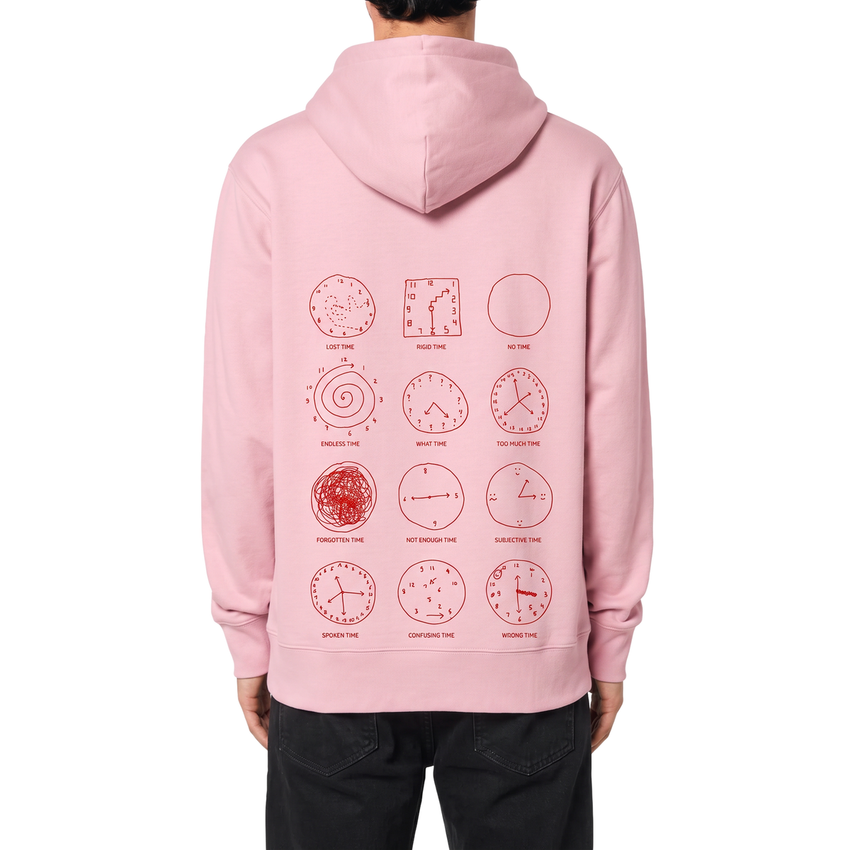 Travel Hoodie / Cloud Rose / Organic Cotton / Size L / Time