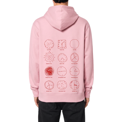 Travel Hoodie / Cloud Rose / Organic Cotton / Size L / Time