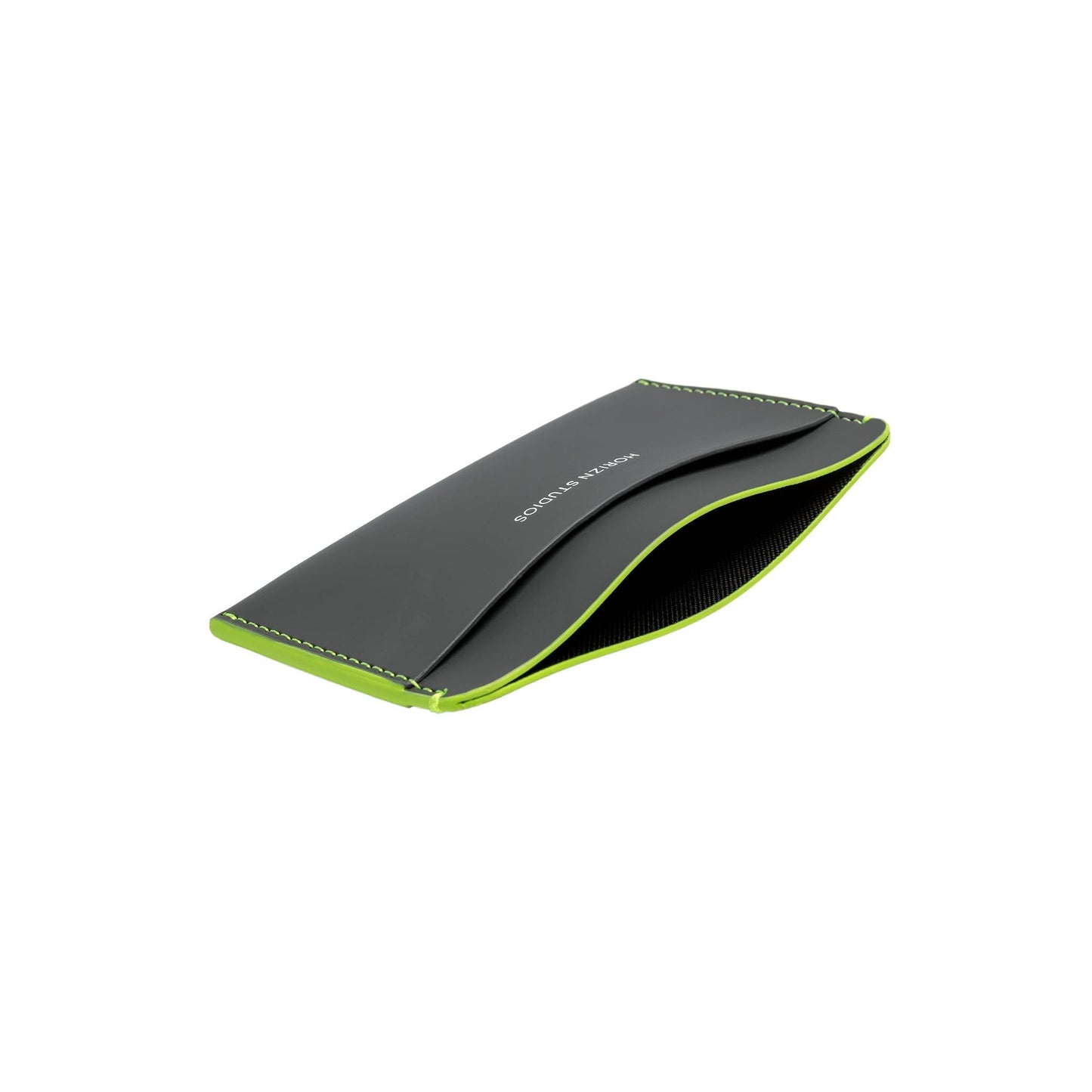 Cardholder Graphite Neon Green Fach - Horizn Studios