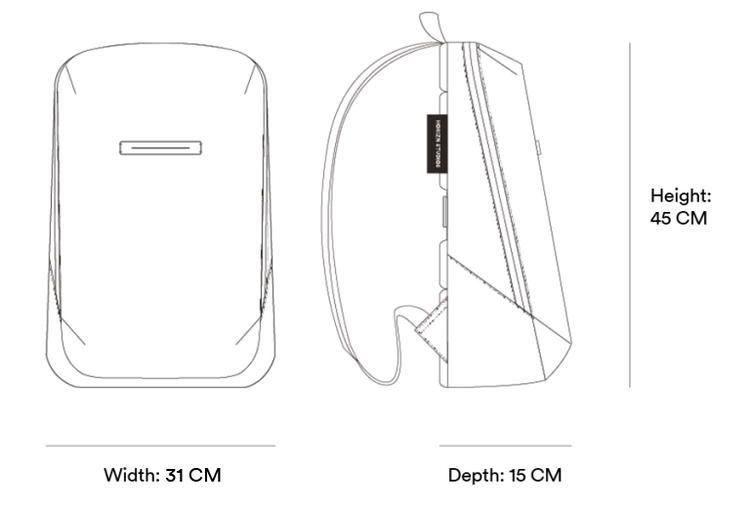 Gion Rucksack - Wasserabweisend Vegan Ergonomisch - Horizn Studios