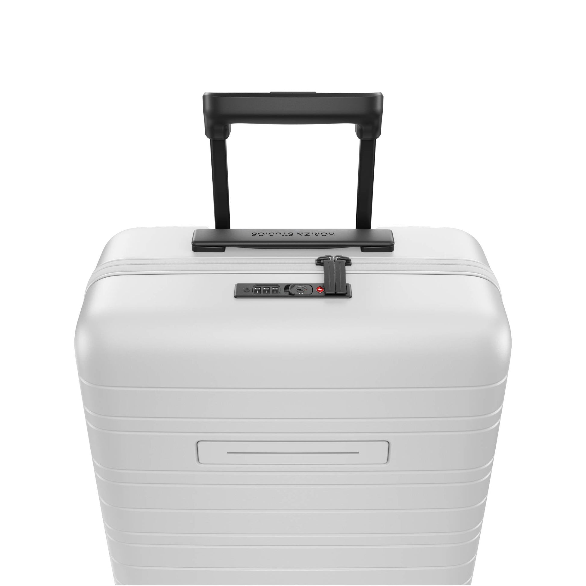 Koffer Air Series Light Quartz Grau Detail Lock Bdea - Hartschale Polycarbonat Leicht Robust - Horizn Studios