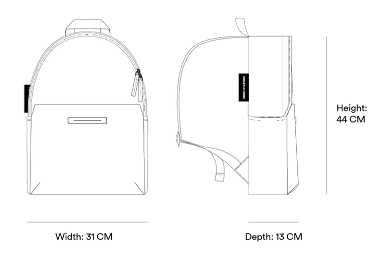 Info Graphics Shibuya Daypack - Horizn Studios