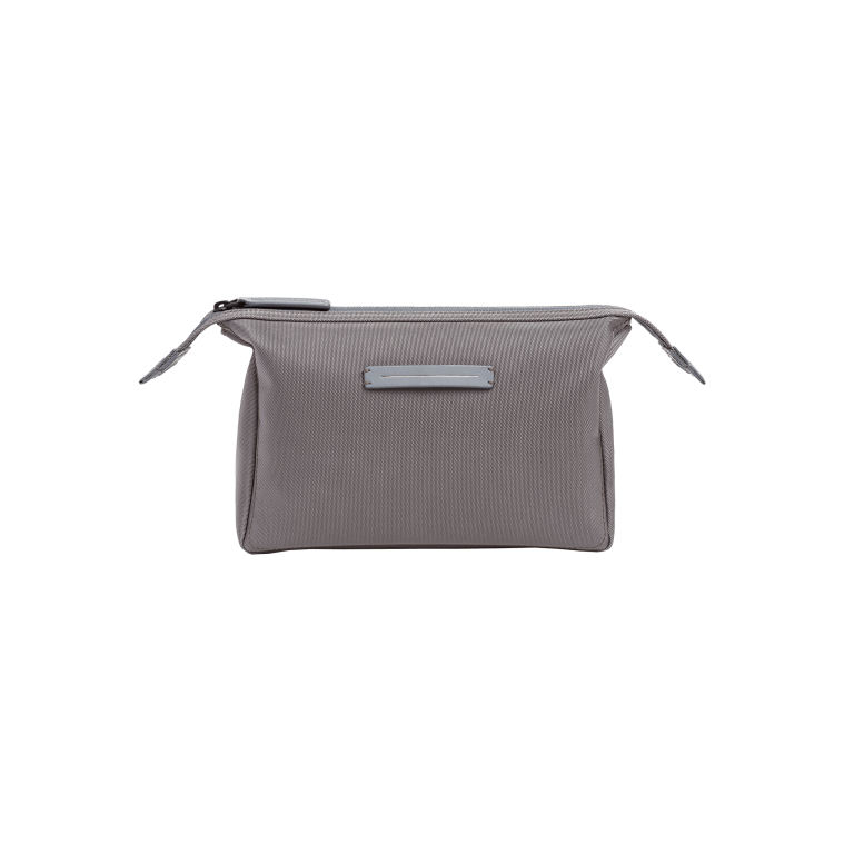 Koenji Washbag Quartz Grau Vorderseite Opened - Horizn Studios